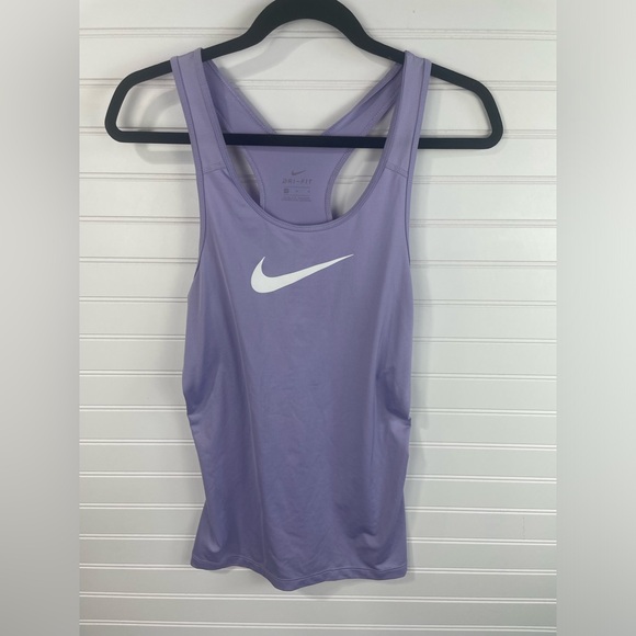 Nike Tops - Nike Lavender Athletic Racerback Mesh Fitted Tank Top Medium Women’s EUC
